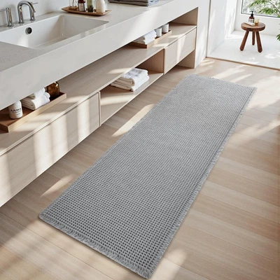 SIXHOME Bath Mat Waffle Super Absorbent Non Slip Bath Ultra Soft Mats for Bathro