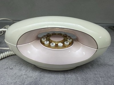 PINK VINTAGE SPACE AGE FESTNETZTELEFON TELEPHON DESIGN ALADIN FESTNETZTELEFON