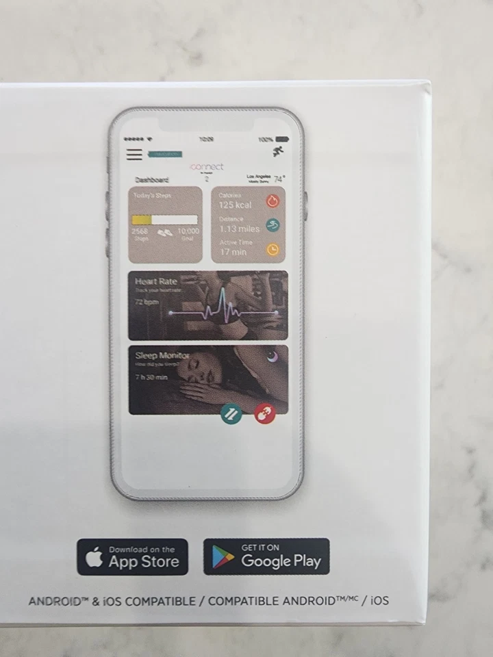 iConnect by Timex Active Smartwatch Heart Rate Notifications & Activity New - Image 3 of 3
