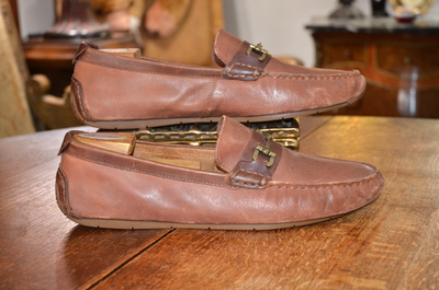 Cole Haan Somerset Link Bit Driving Moccasins Brown Leather  display picture 1