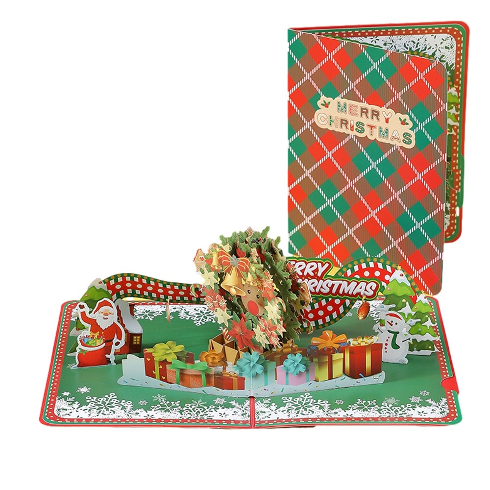 Santa’s Wreath of Joy 3D Pop Up Christmas Card