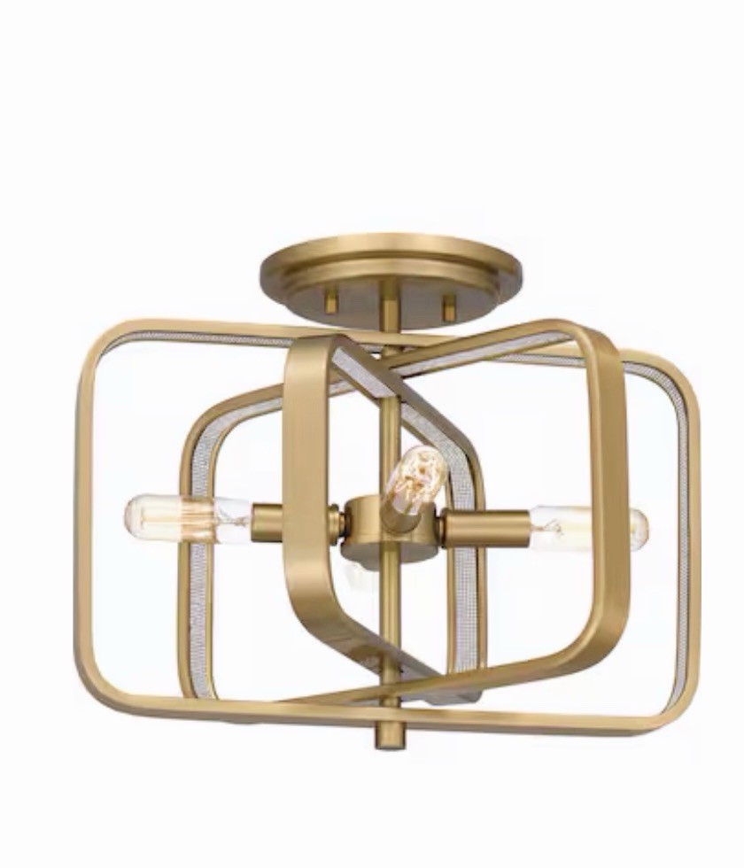 Quoizel PCDPR1714BWS - Display Open Box - 4 Light Semi Flush Mount