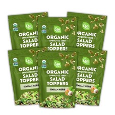 Go Raw Organic Sprouted Italian Herb Salad Toppers 4 oz 6 Pack Pumpkin & Sunflow 29.33 per gallon
