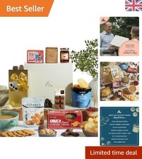 British Artisan Luxury Gift Basket: Chocolate, Tea & Sweet Delights for Him/Her