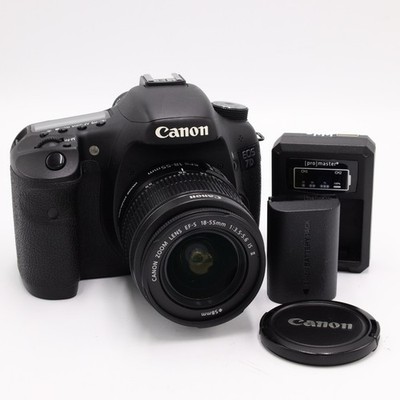 Canon EOS 7D MarkⅡ /CANON EF-S 18-55mm Canon EOS 7D 18.0MP Digital SLR Camera - Black (Kit w/ EF-S IS 18