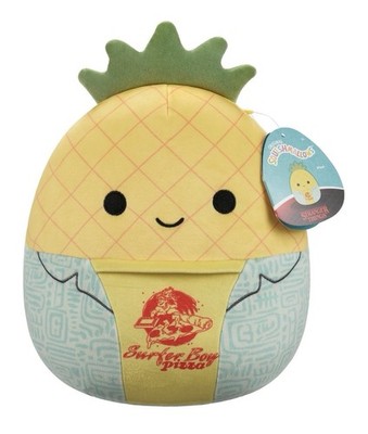 NWT Squishmallows Stranger Things Maui the Pineapple Surfer Boy Pizza Shirt 10''