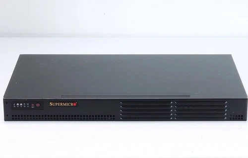 Supermicro 1U Server CSE-502 Intel Atom D525 2GB X7SPE HF 2x RJ-45 1HE Rack PC