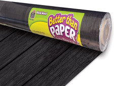 Teacher Created Resources Black Wood Better than Paper Bulletin Board Roll TCR7