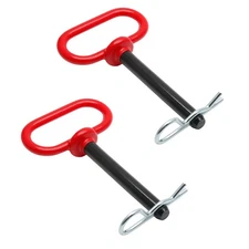 Bonsicoky 2Pcs Tractor Towing Hitch Pin and Clip, 1/2 x 4 Inch Trailer Gate for