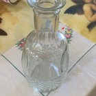 Mogen David Clear Glass Decanter Embossed MPN 382 Single Item Set Collectible — photo 1