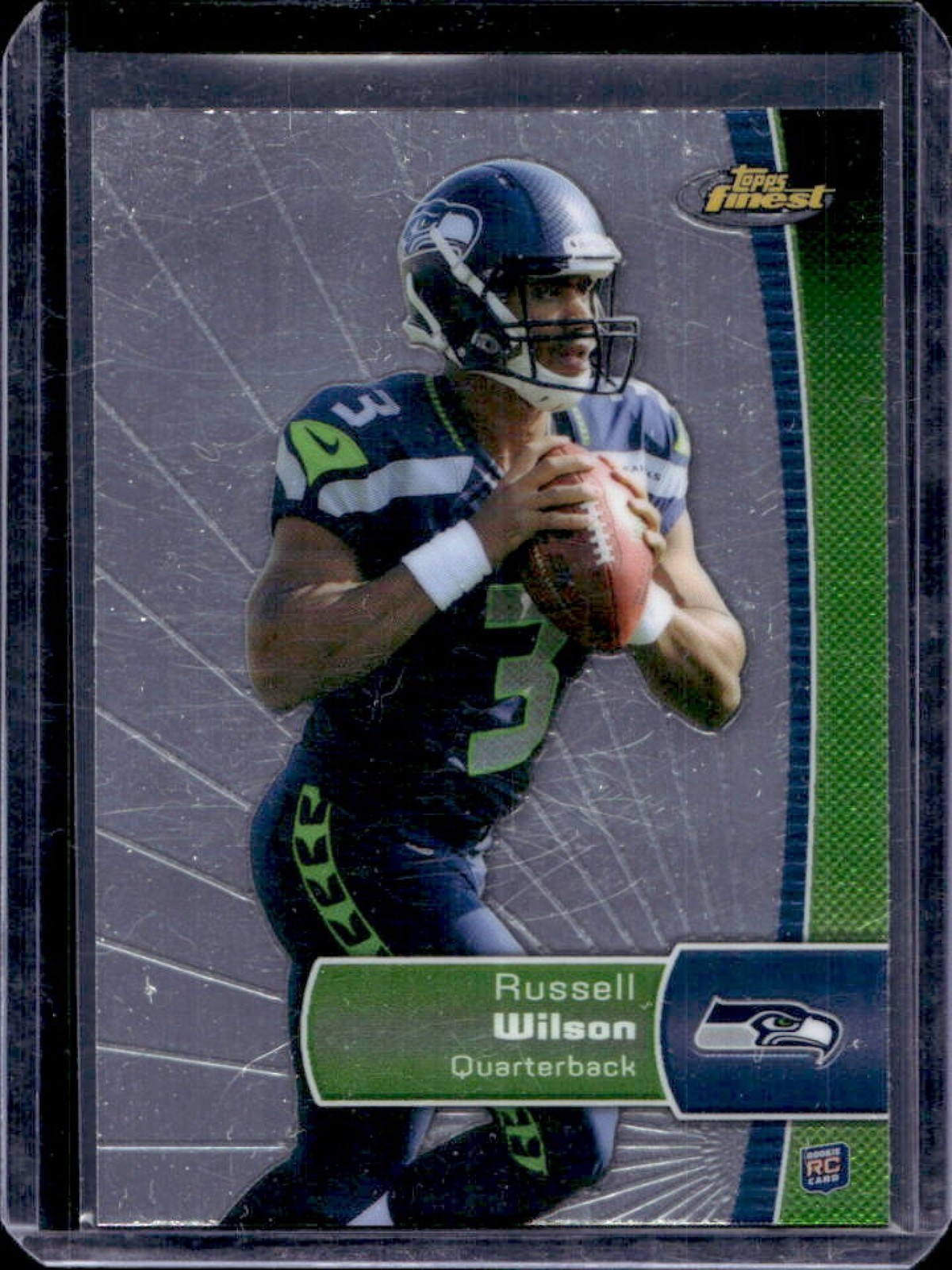2012 Finest Russell Wilson RC Rookie #140 Seahawks