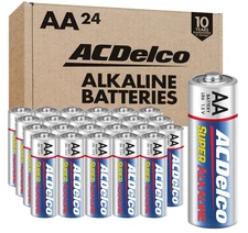 ACDelco AA Super Alkaline Batteries, 24-Count , Free Shipping