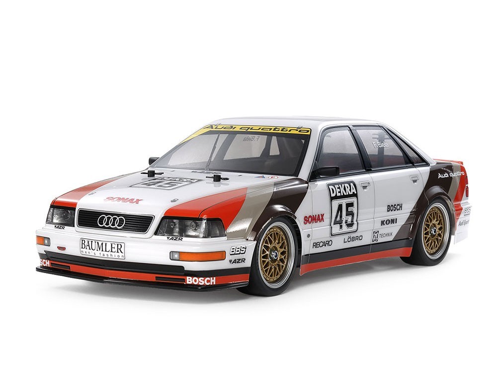 Audi V8 Touring 1991 Tamiya 58682 voiture de course RC pour pilotage sur piste extérieure