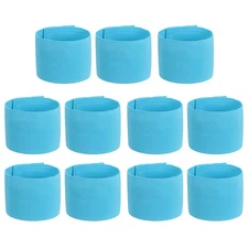 11Pcs Soccer Captain Armband Elastic Captain Arm Band Sky Blue