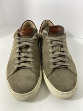 Good Man Brand Suede Sneakers Mens 9.5 Made In Italy Casual Lace Up Shoes Tan