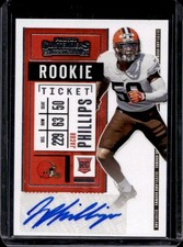2020 Panini Contenders Jacob Phillips RC Auto Ticket #188 Browns Rookie