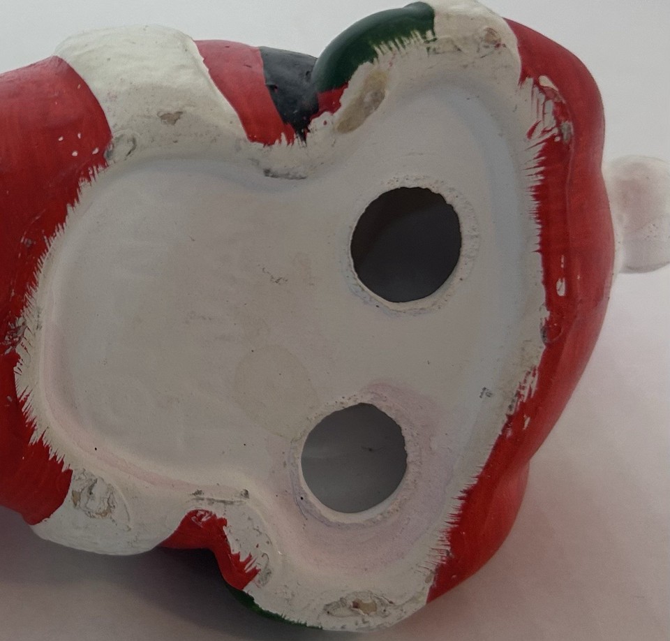 Vintage Christmas Tumbling Santa Claus Scouring Pad Holder Kitchen ...