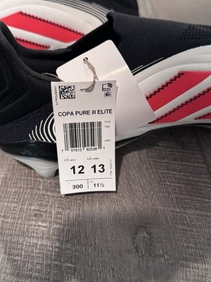 MEN'S ADIDAS COPA PURE 3 ELITE LACELESS FG SOCCER CLEATS WHITE