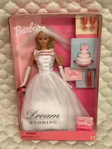 Vintage 2000 BARBIE DREAM WEDDING, Doll and Accessories - NRFB- Mattel #27374