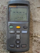 Fluke 52 II Digital Thermocouple Digital Thermometer Used No Probes Works