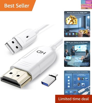 Wireless HDMI Display Adapter for iPhone, Stream Video/Audio/Files from iPhon...