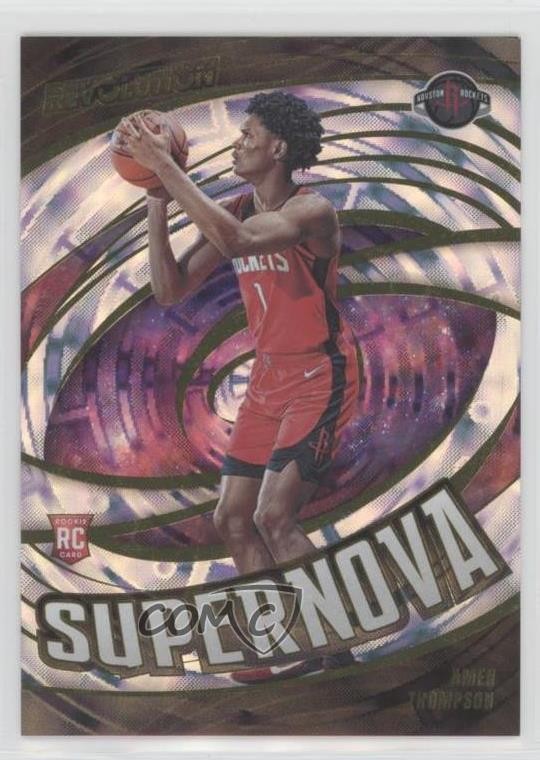 2023-24 Panini Revolution Supernova Fractal Amen Thompson #7 Rookie RC 13xm