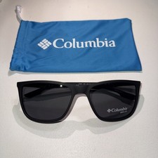 NEW Columbia C553S 002 Matte Black Sunglasses with Grey Lenses