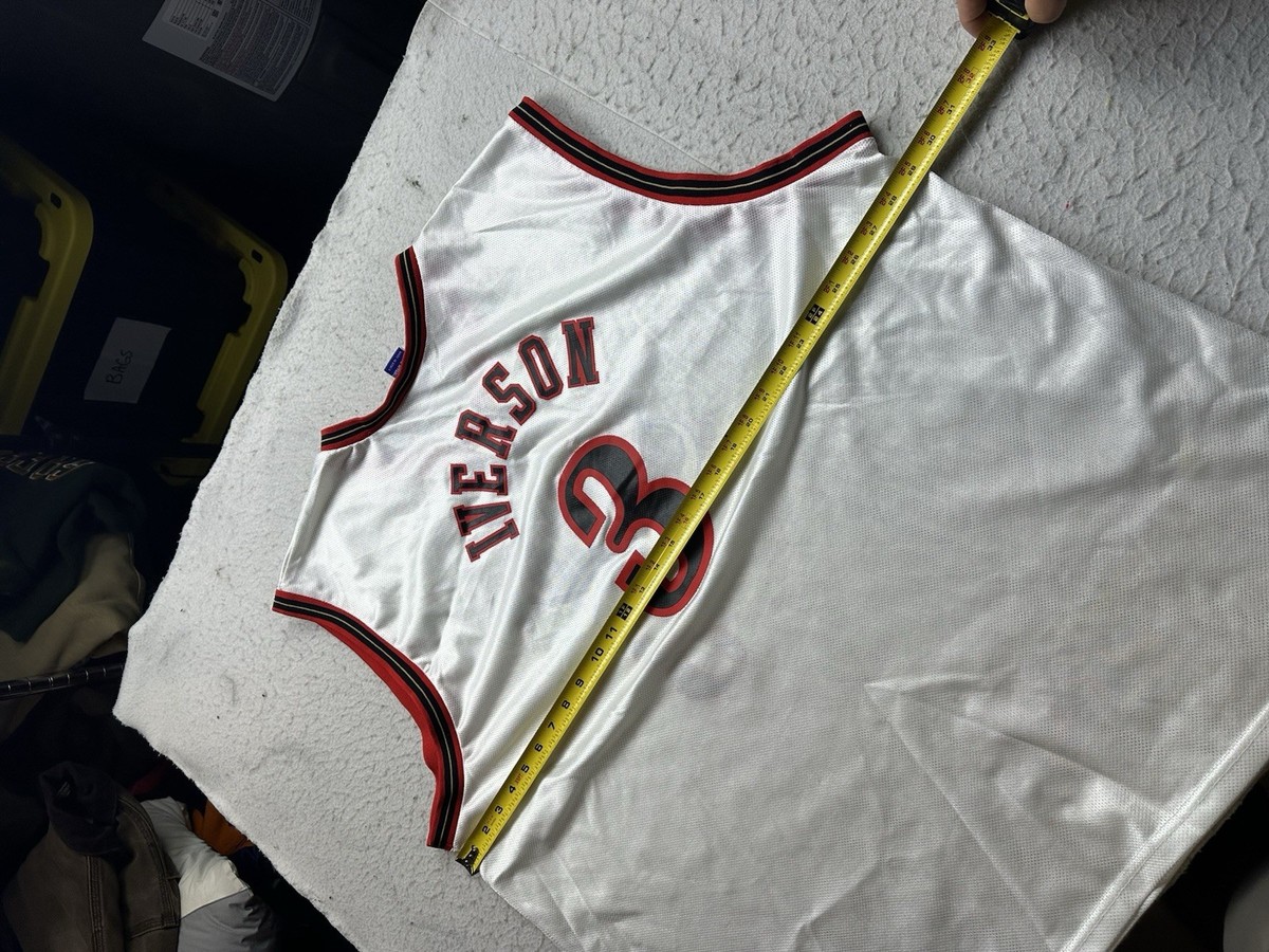 Vintage Men's Champion Philadelphia 76ers Iverson #3 Home Jersey