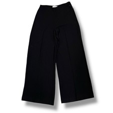 MNG black flat front wide leg dress pants NEW Women's 10