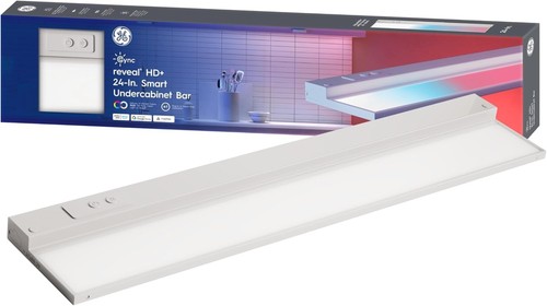 GE Cync Reveal HD+ Smart Undercabinet Light Fixture, 24-in Bar, Color Changin...