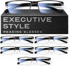 Men s Stylish Blue Light Filtering Reading Glasses - 2.0 Diopter Comfort
