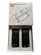 Dog Bark Control Collar PL20, 2 Pack, Rechargeable Anti Barking Training Black