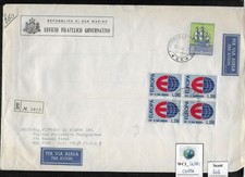 WC1_14581. SAN MARINO. Nice cover w. block 1964 EUROPA.
