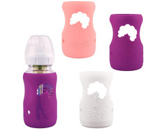 3 Pack Silicone Sleeves for Dr. Brown Wide-Neck Glass Baby Bottles 9 oz