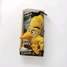 Angry Birds Yellow Chuck 10" Plush Stuffed Animal Sound Talking NIB Deadstock