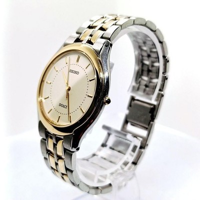Vintage SEIKO Dolce 8J41-6030 High Accuracy Quartz Mens Watch Box