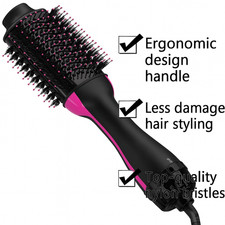 Cordless Auto Hair Curler Ceramic Rotating Curling Iron, 6 Temps Timers, Fas