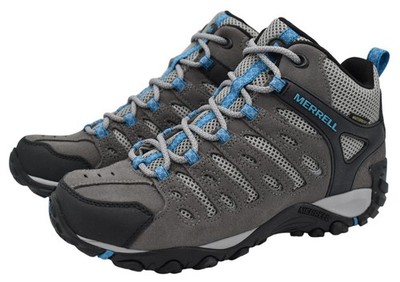 Merrell Womens Size 7.5 Crosslander 2 Mid Charcoal Tahoe Waterproof Hiking Boots