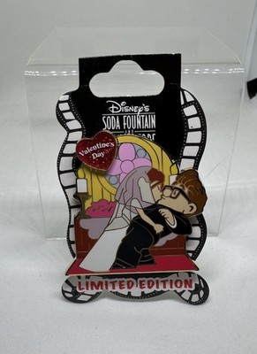 DSF Disney Soda Fountain Up Carl & Ellie Valentines Day Wedding Pin LE 150 DSSH