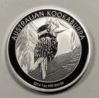 2014 Australian 1oz Silver Kookaburra 1.00. In Capsule. 1oz ASW.
