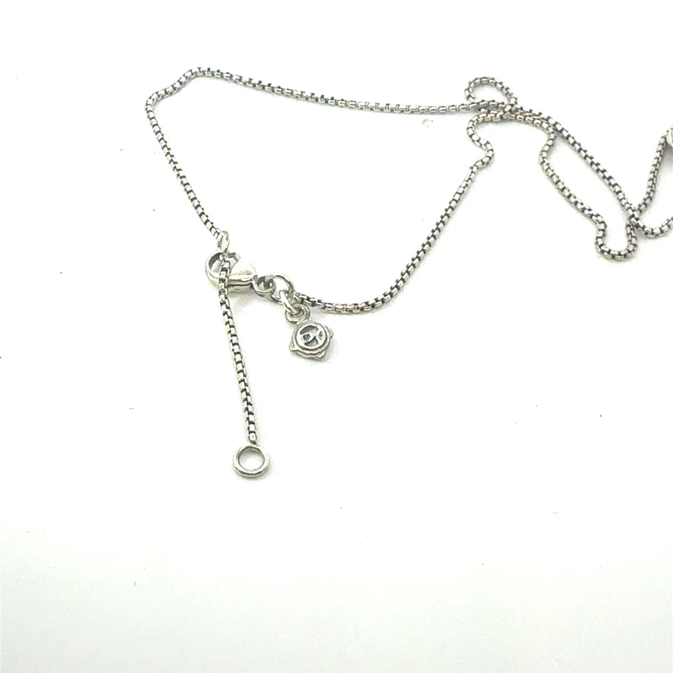 Collar Colgante Turquesa David Yurman 17" Plata de Ley Estate DY689 Foto 4 de 4