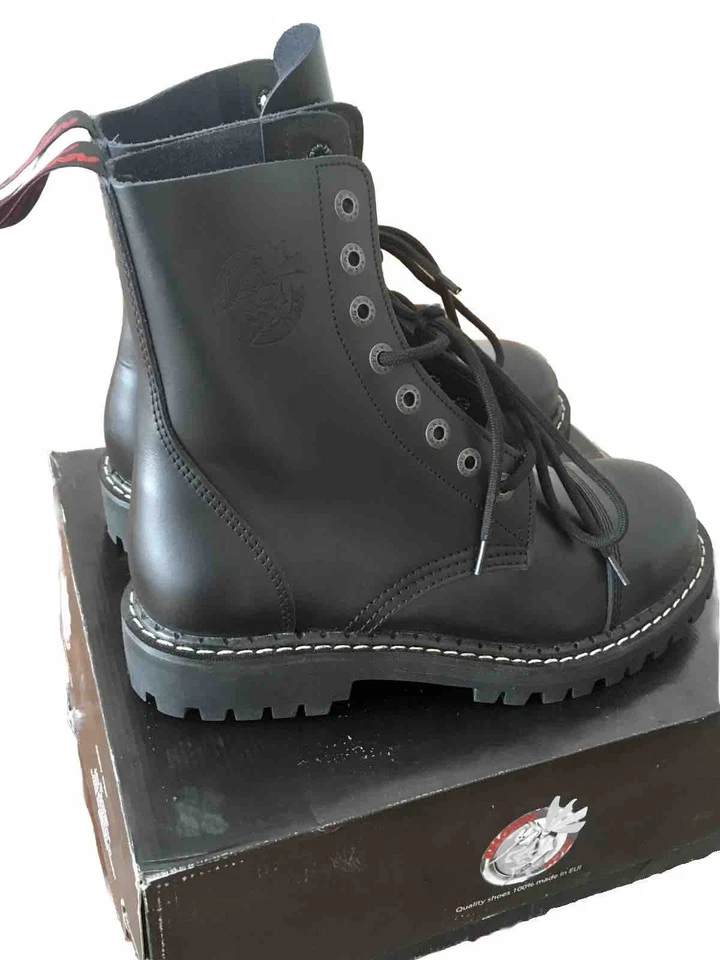 schwarze Ranger Stiefel 8 Loch Angry Itch Gr 42 - Bild 4 von 4