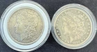 1884 & 1889 Morgan Silver Dollar $1 Coins 0.9 Fine Silver Circulated