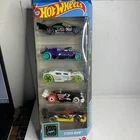 Hot Wheels 2025 5-Pack Cyber Noir, Gift Pack, GT-Hunter, Mod Speeder, Lethal