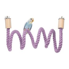 Bird Rope Perch Swing Bird Stand Rope Perch 55 Inch Purple