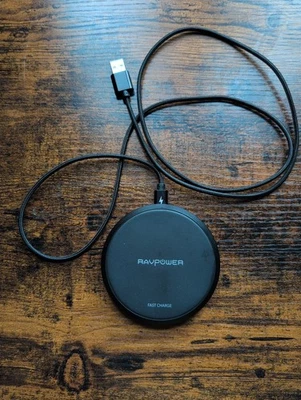 Ravpower Fast Charging Wireless Phone Charger Pad 10W and Cable - Image 1 of 3