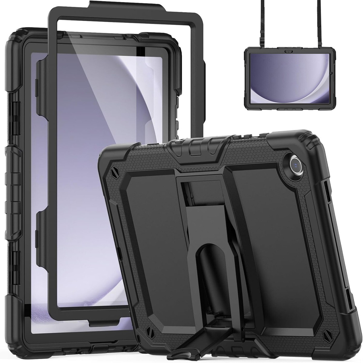 For Samsung Galaxy Tab A9 Plus Crossbody Shockproof Case with