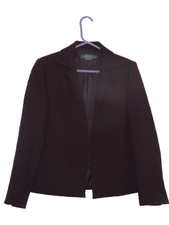 Koret Ladies Women Dark Brown Crinkled Look Smart Jacket fully Lined Size12 Vgc