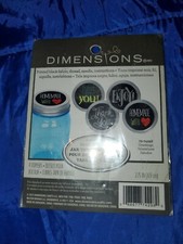 Dimensions Embroidery Kit Set of 4 Jar Toppers 72-74298 Greetings New