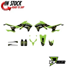 D'COR Monster Energy Slash Graphics Kit Kawasaki KX450F 2016-2018 NEW